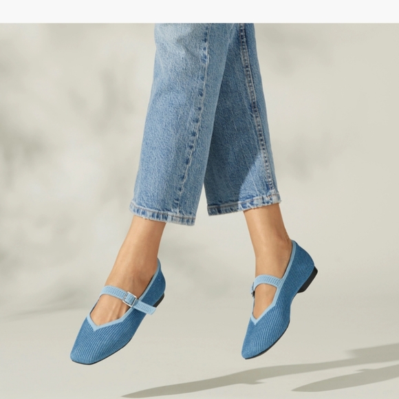 Vivaia Light Blue Mary Jane Flats Size: 37 (6.5 US size) - Picture 9 of 9